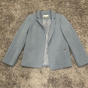 Calvin Klein Blue Structured Blazer
